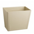 Zapa Beige Rectangle Wastebasket